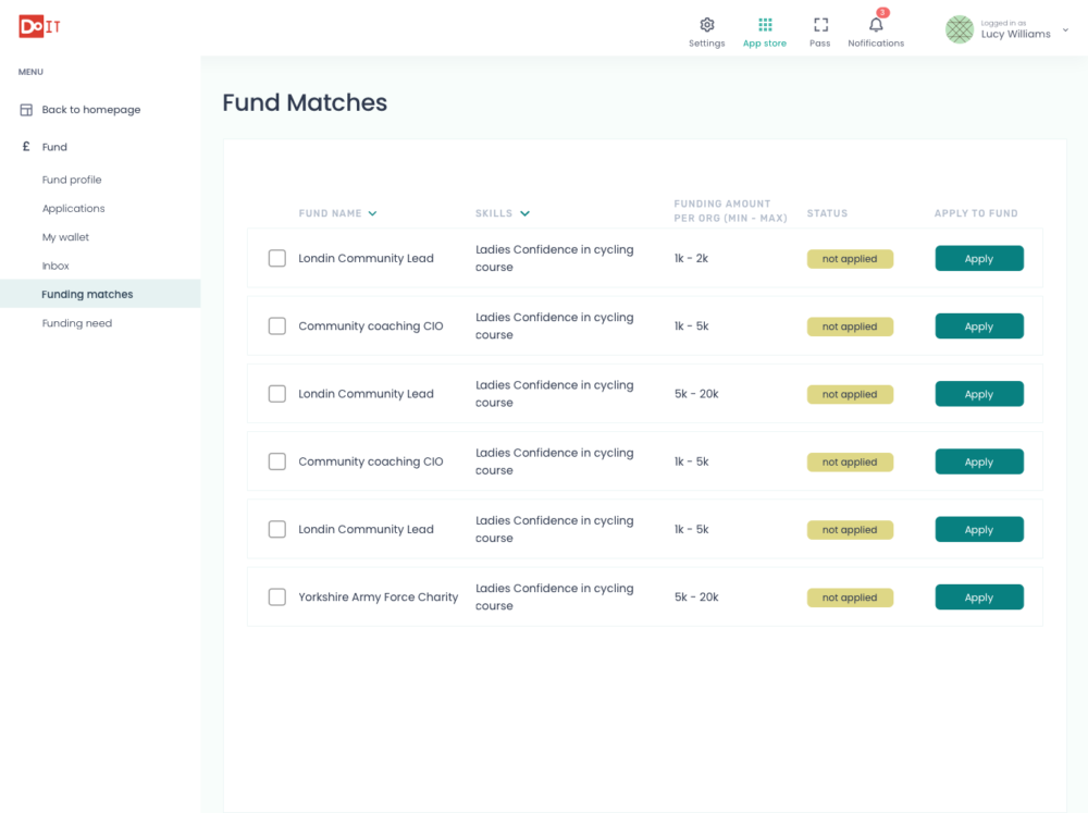 Fund – Matches Fund – Matches