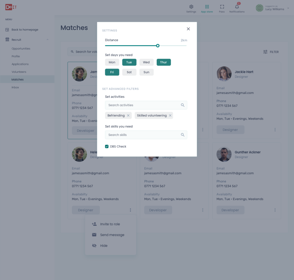 Marketplace – Matches Settings Marketplace – Matches Settings