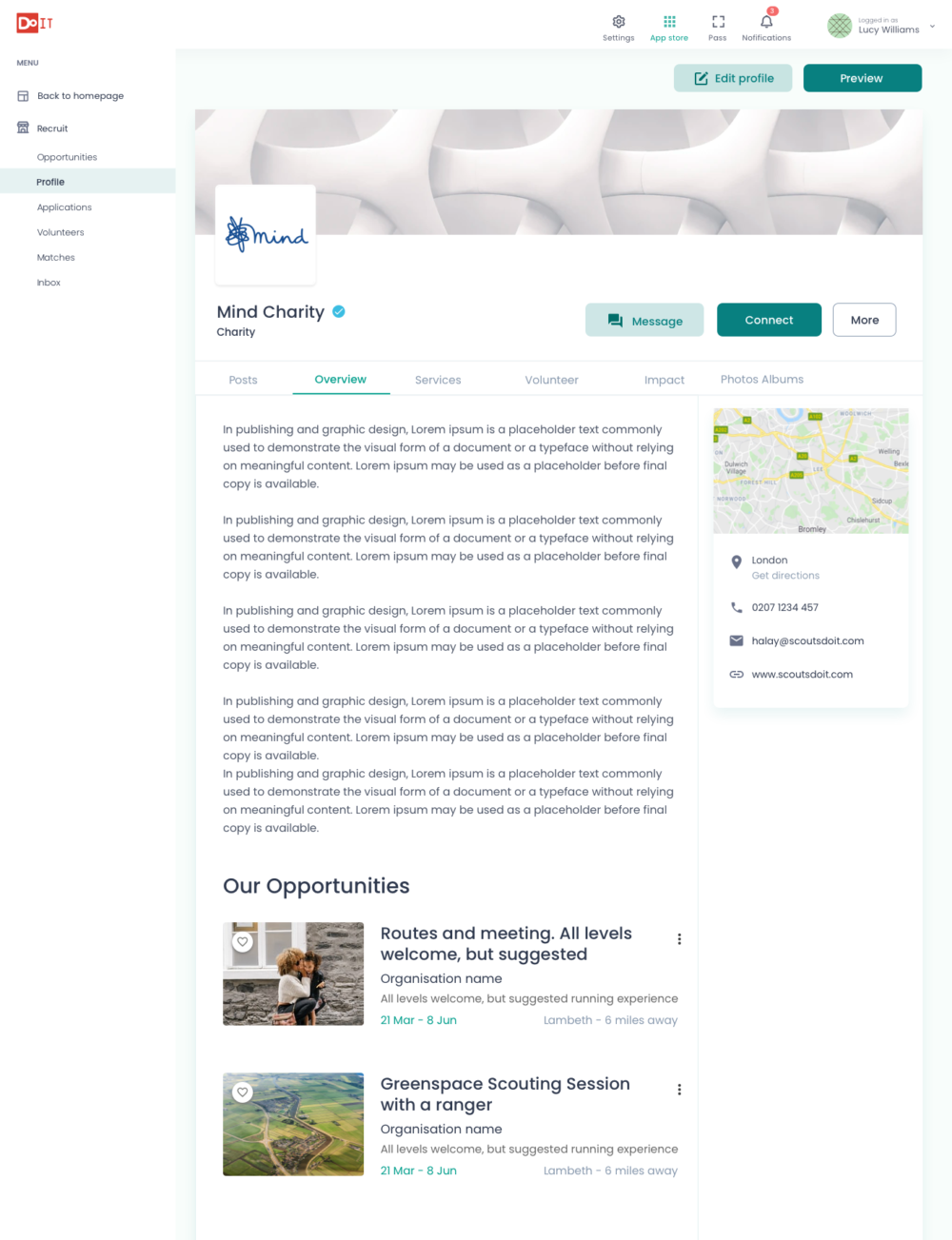 Marketplace – Profile